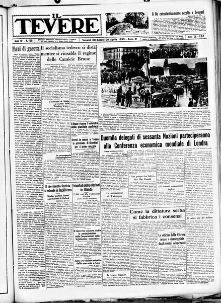 Il Tevere : quotidiano di Mezzogiorno