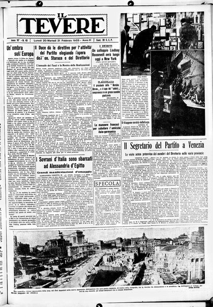 Il Tevere : quotidiano di Mezzogiorno