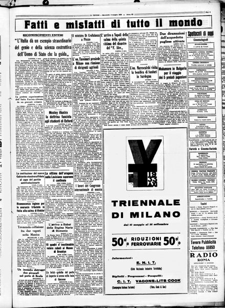 Il Tevere : quotidiano di Mezzogiorno