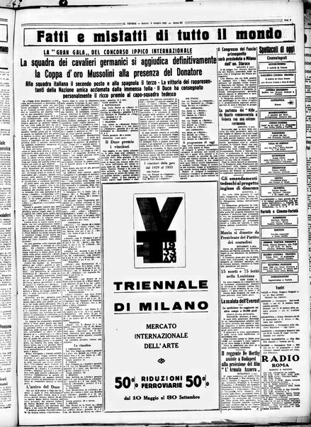 Il Tevere : quotidiano di Mezzogiorno