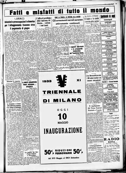 Il Tevere : quotidiano di Mezzogiorno