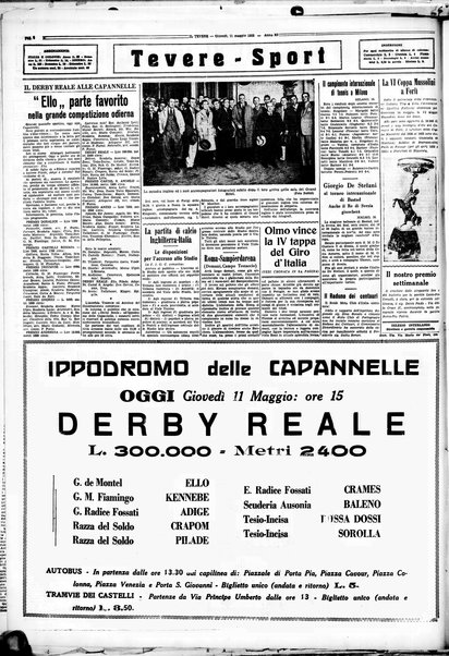 Il Tevere : quotidiano di Mezzogiorno