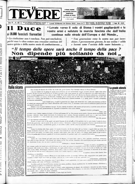 Il Tevere : quotidiano di Mezzogiorno