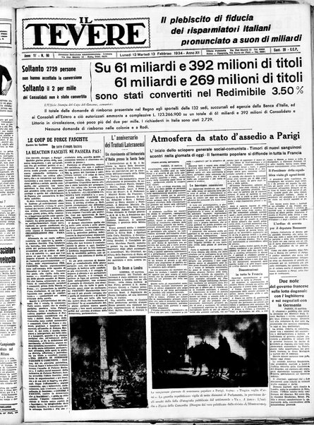 Il Tevere : quotidiano di Mezzogiorno