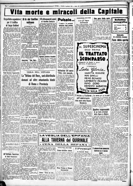 Il Tevere : quotidiano di Mezzogiorno