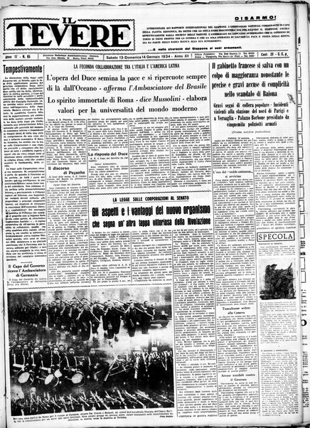 Il Tevere : quotidiano di Mezzogiorno