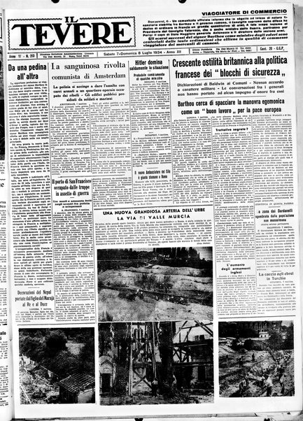 Il Tevere : quotidiano di Mezzogiorno