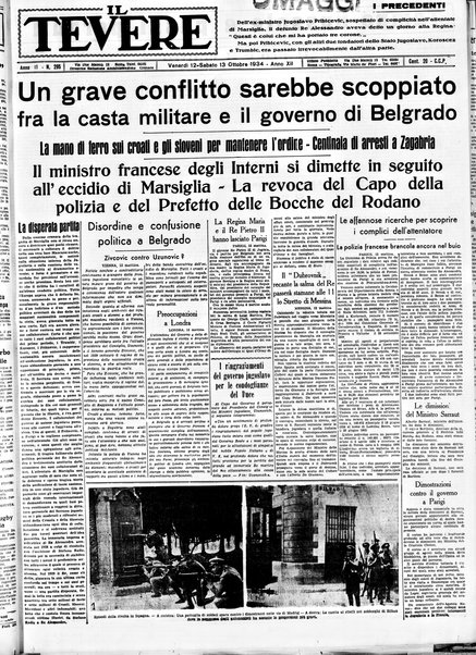 Il Tevere : quotidiano di Mezzogiorno