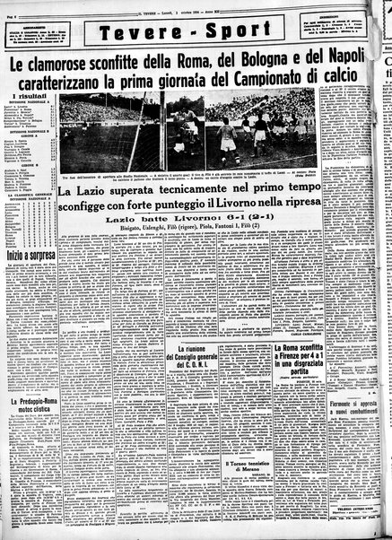 Il Tevere : quotidiano di Mezzogiorno