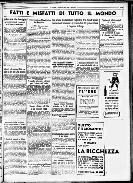 Il Tevere : quotidiano di Mezzogiorno