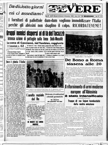 Il Tevere : quotidiano di Mezzogiorno