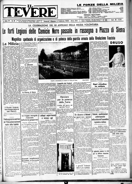 Il Tevere : quotidiano di Mezzogiorno