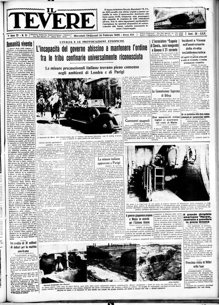 Il Tevere : quotidiano di Mezzogiorno