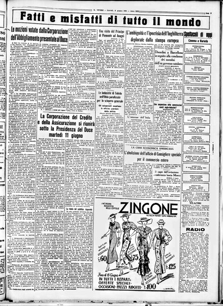 Il Tevere : quotidiano di Mezzogiorno