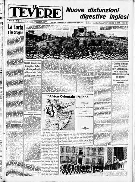 Il Tevere : quotidiano di Mezzogiorno