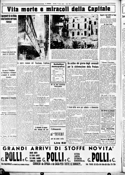 Il Tevere : quotidiano di Mezzogiorno