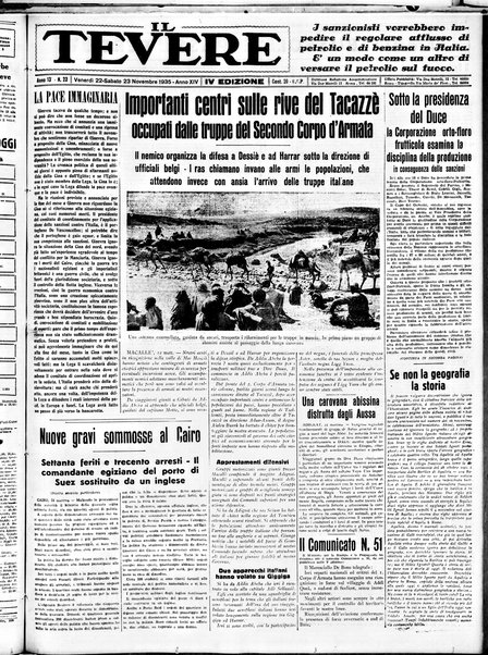 Il Tevere : quotidiano di Mezzogiorno