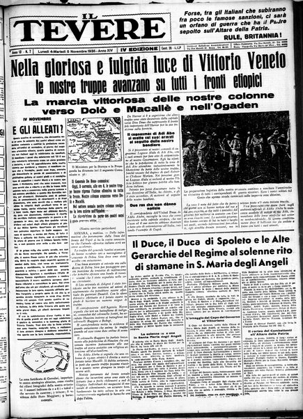 Il Tevere : quotidiano di Mezzogiorno