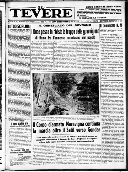 Il Tevere : quotidiano di Mezzogiorno