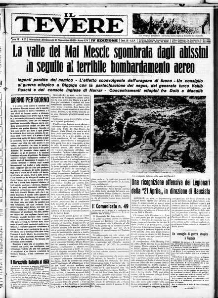 Il Tevere : quotidiano di Mezzogiorno