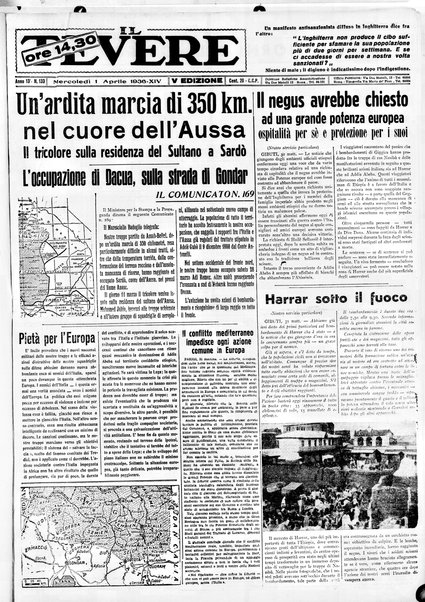 Il Tevere : quotidiano di Mezzogiorno