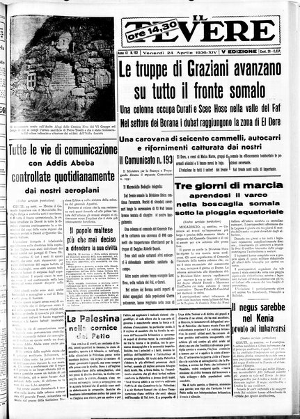 Il Tevere : quotidiano di Mezzogiorno