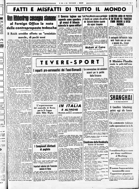 Il Tevere : quotidiano di Mezzogiorno