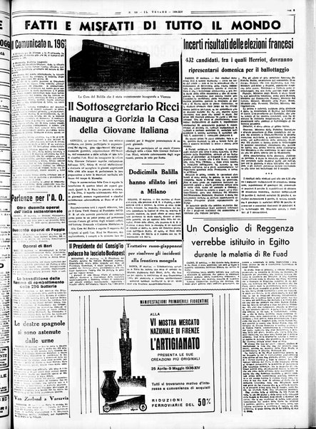 Il Tevere : quotidiano di Mezzogiorno