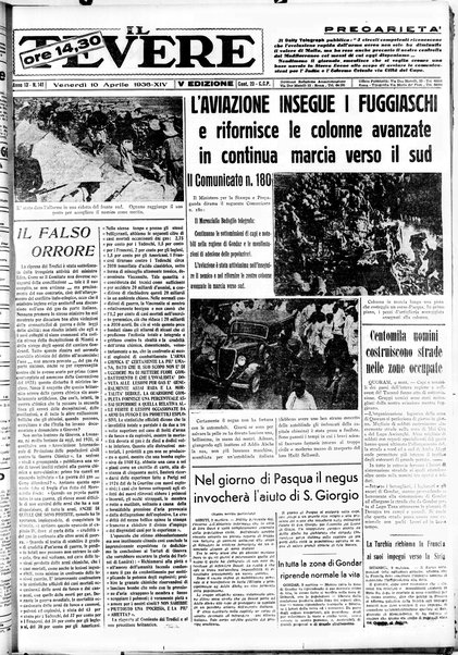 Il Tevere : quotidiano di Mezzogiorno