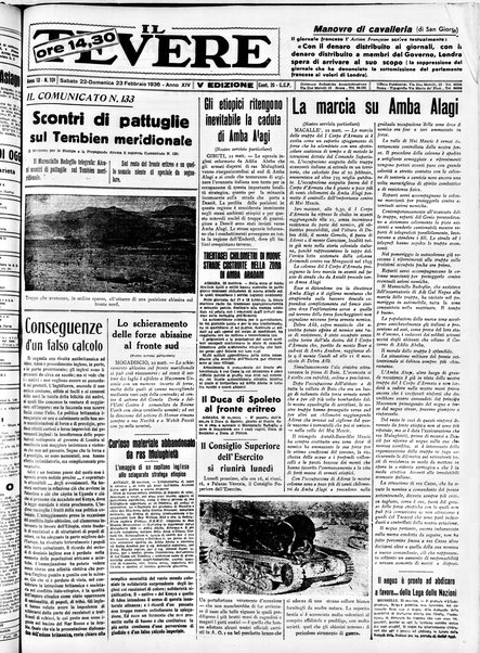 Il Tevere : quotidiano di Mezzogiorno