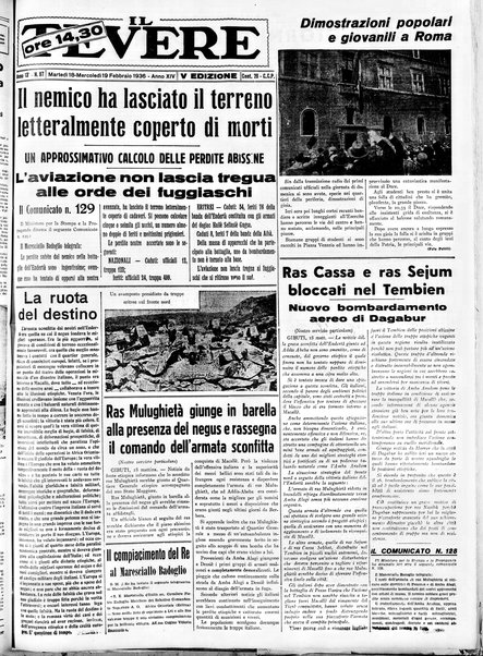 Il Tevere : quotidiano di Mezzogiorno