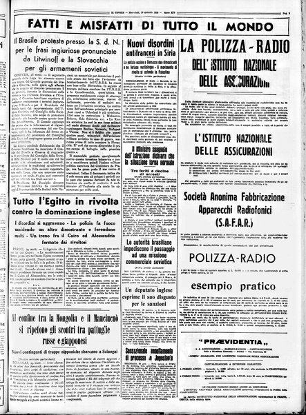 Il Tevere : quotidiano di Mezzogiorno