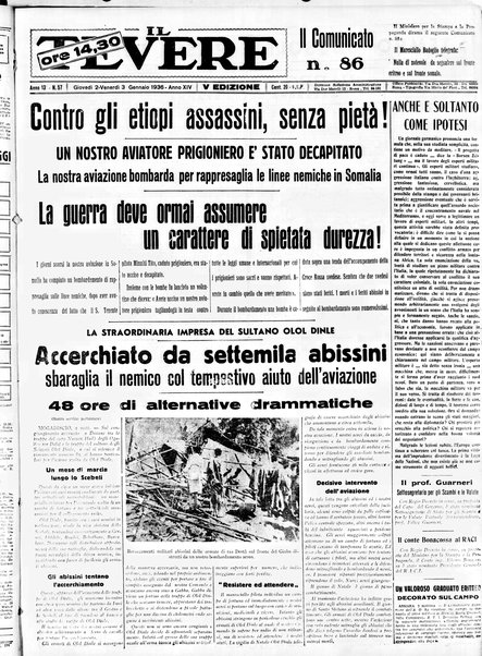 Il Tevere : quotidiano di Mezzogiorno