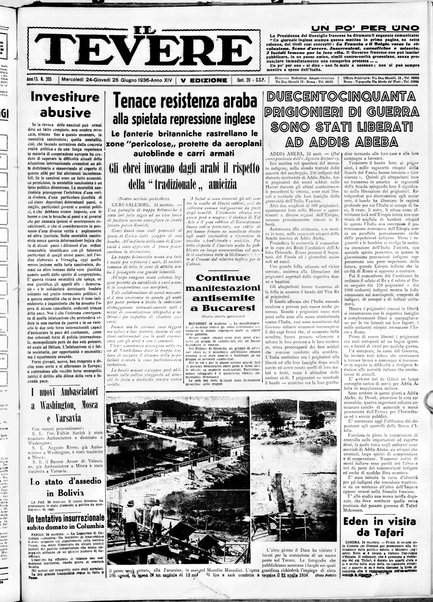 Il Tevere : quotidiano di Mezzogiorno