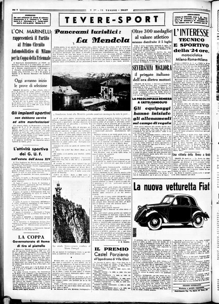 Il Tevere : quotidiano di Mezzogiorno