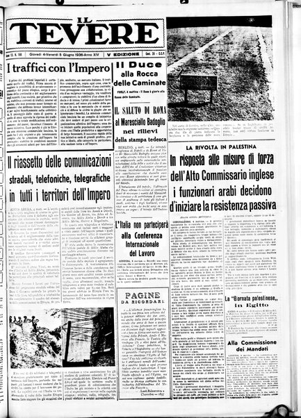 Il Tevere : quotidiano di Mezzogiorno