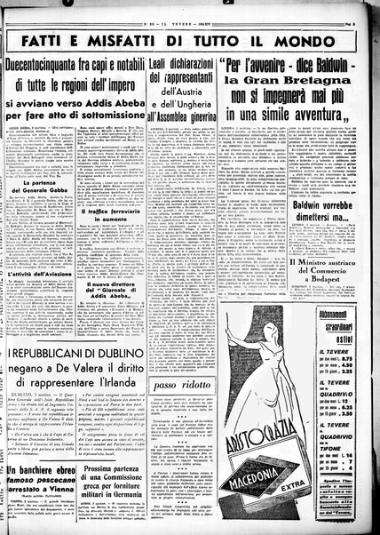 Il Tevere : quotidiano di Mezzogiorno