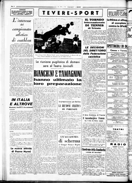 Il Tevere : quotidiano di Mezzogiorno