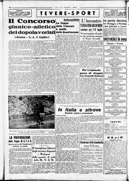 Il Tevere : quotidiano di Mezzogiorno