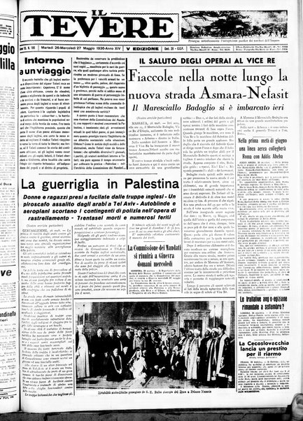 Il Tevere : quotidiano di Mezzogiorno