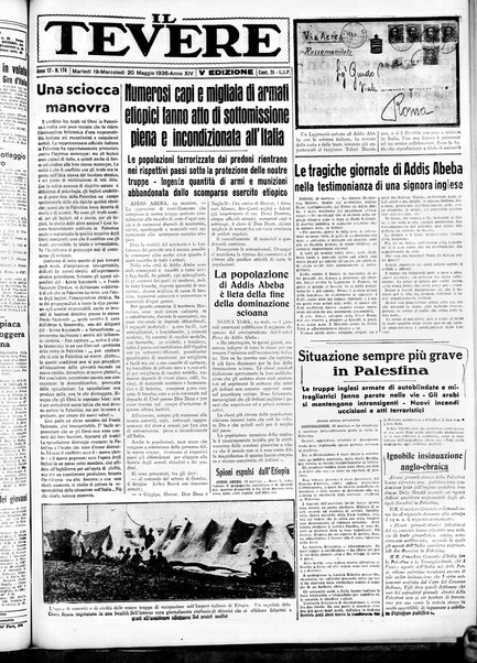 Il Tevere : quotidiano di Mezzogiorno