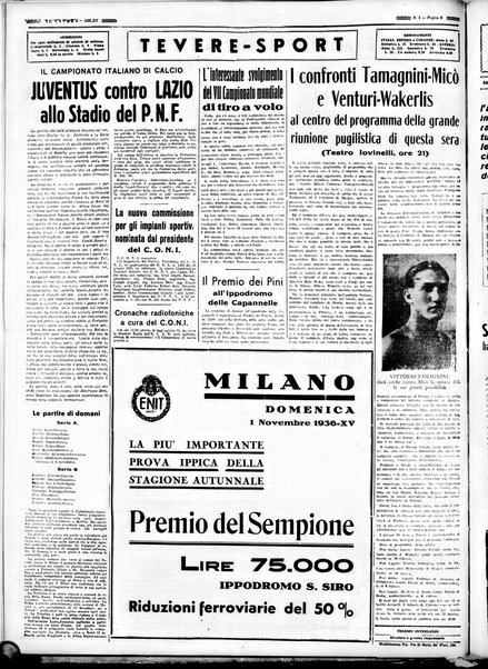 Il Tevere : quotidiano di Mezzogiorno