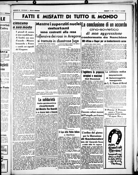 Il Tevere : quotidiano di Mezzogiorno