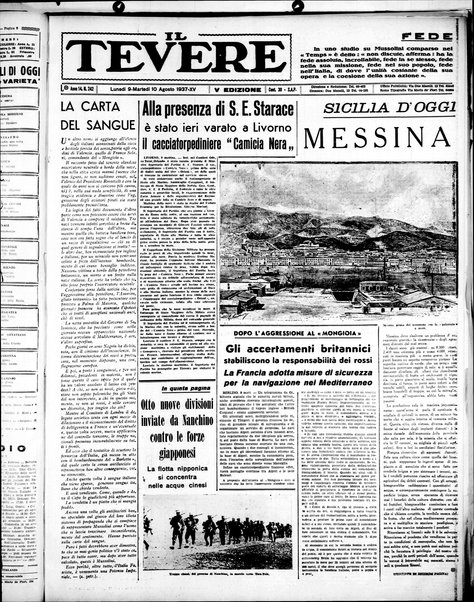 Il Tevere : quotidiano di Mezzogiorno