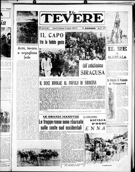 Il Tevere : quotidiano di Mezzogiorno