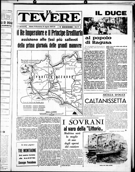 Il Tevere : quotidiano di Mezzogiorno