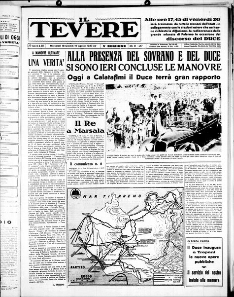 Il Tevere : quotidiano di Mezzogiorno