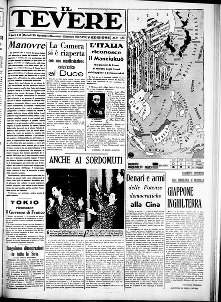 Il Tevere : quotidiano di Mezzogiorno