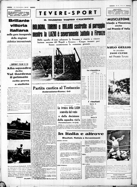 Il Tevere : quotidiano di Mezzogiorno