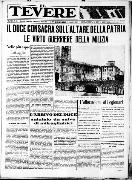 Il Tevere : quotidiano di Mezzogiorno